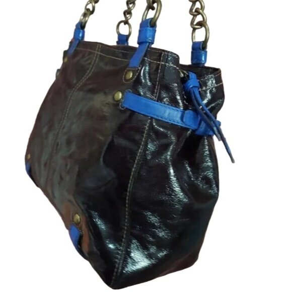 Coach Cursive Creed Limited Edition Legacy Garcia Mixed Patent & Suede Leather - Picture 4 of 7